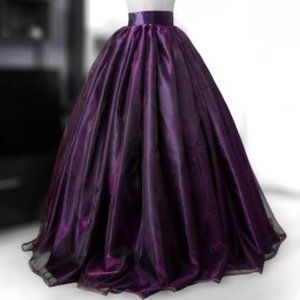 Purple organza skirt